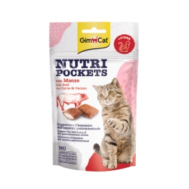 GimCat Nutri Pockets con Manzo e Malto