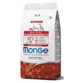 Monge Mini Puppy & Junior Agnello con Riso