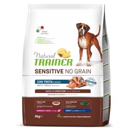 Natural Trainer Sensitive No Grain Medium&Maxi Adult con trota e patate
