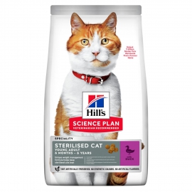 Hill's Science Plan STERILISED CAT YOUNG ADULT Alimento per Gatti con Anatra